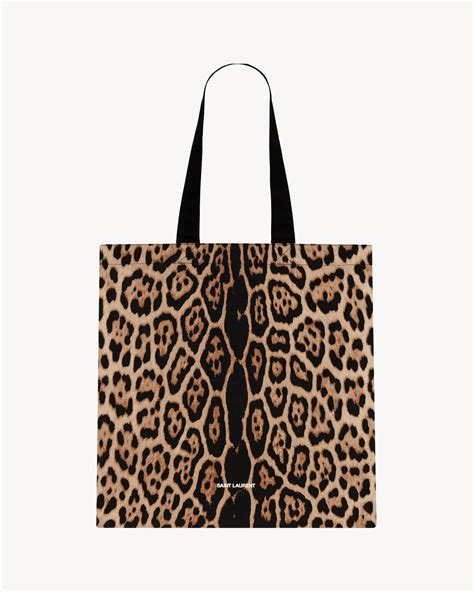 шоппер ysl леопардовый|LEOPARD TOTEBAG .